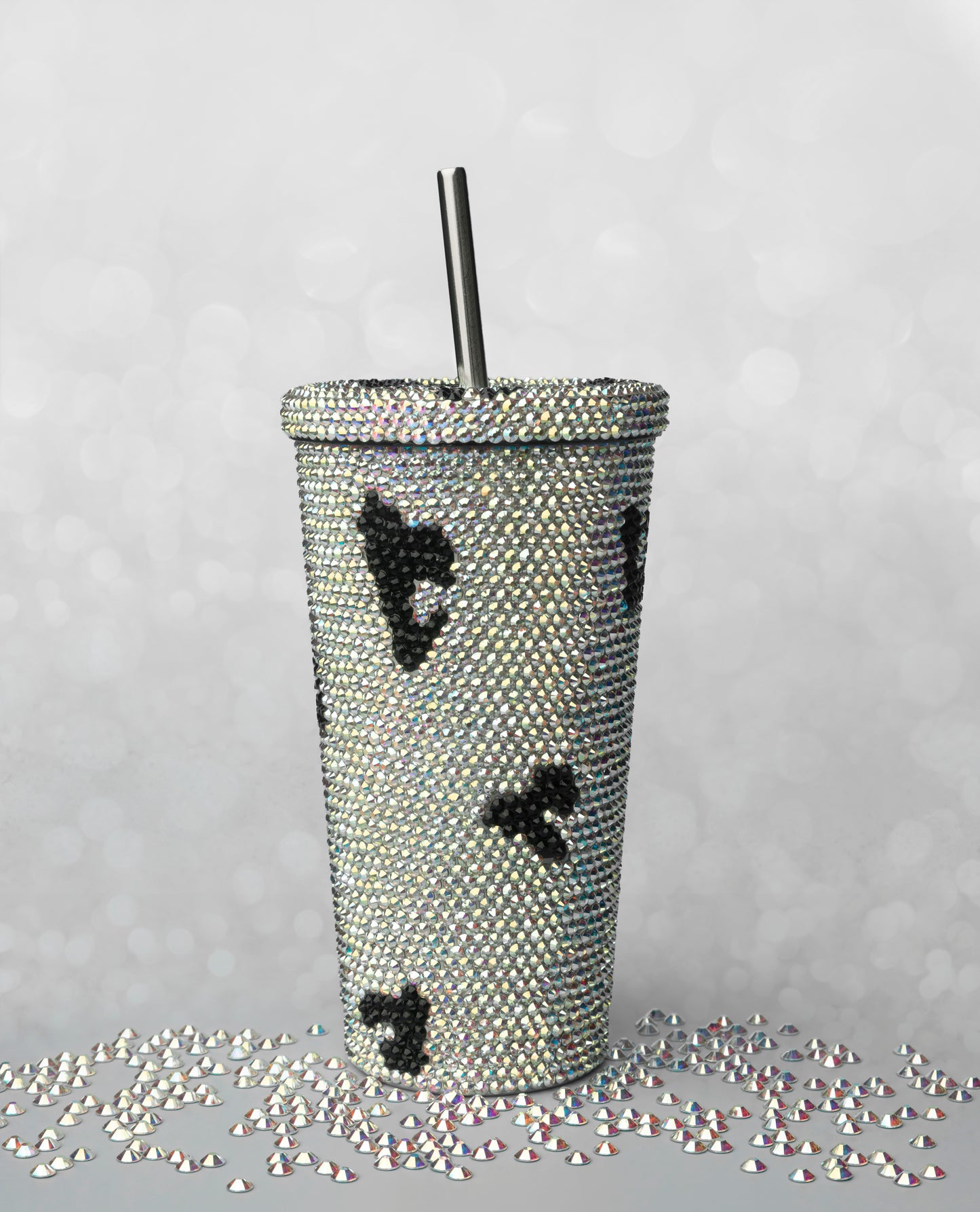Bling Cup Silver Leopard 16oz