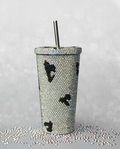 Bling Cup Silver Leopard 16oz